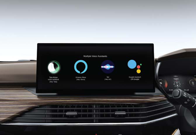Tata Harrier — Multiple voice assistants including Alexa, Siri and Google Assistant