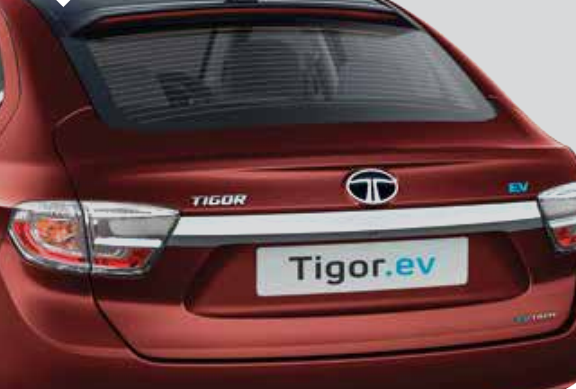 Tata Tigor EV — Electric tailgate release opens the 316-litre boot at the press of a button