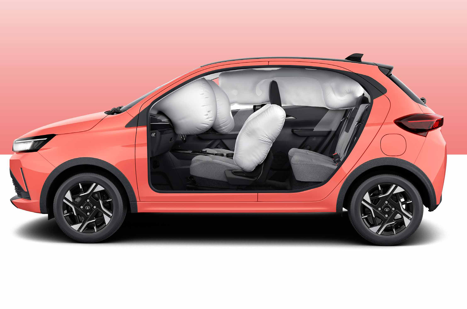 Tata Tiago — Six airbags come standard, protecting every occupant in the Tiago Safety Dome