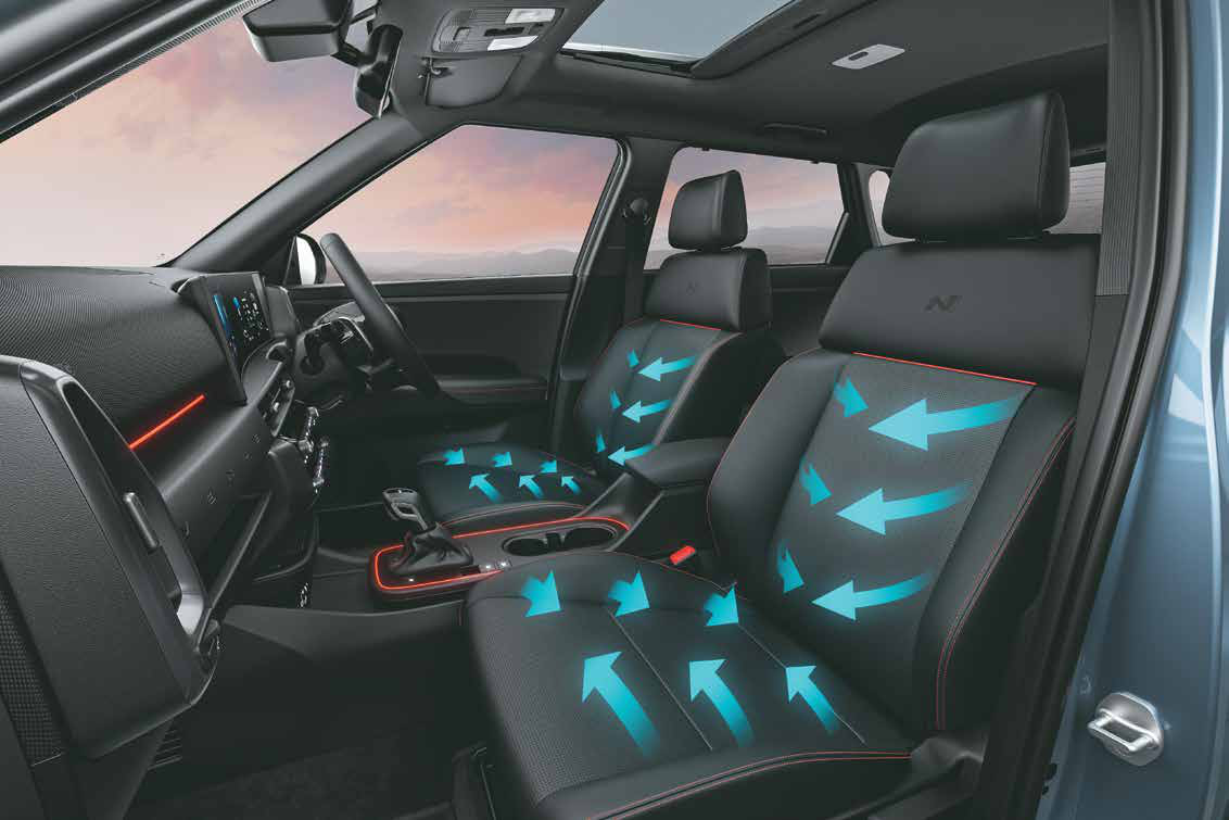 Hyundai Venue N Line — Front row ventilated seats