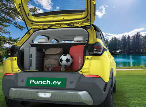 Tata Punch EV — 366L+ boot space — from luggage to groceries, space that fits it all