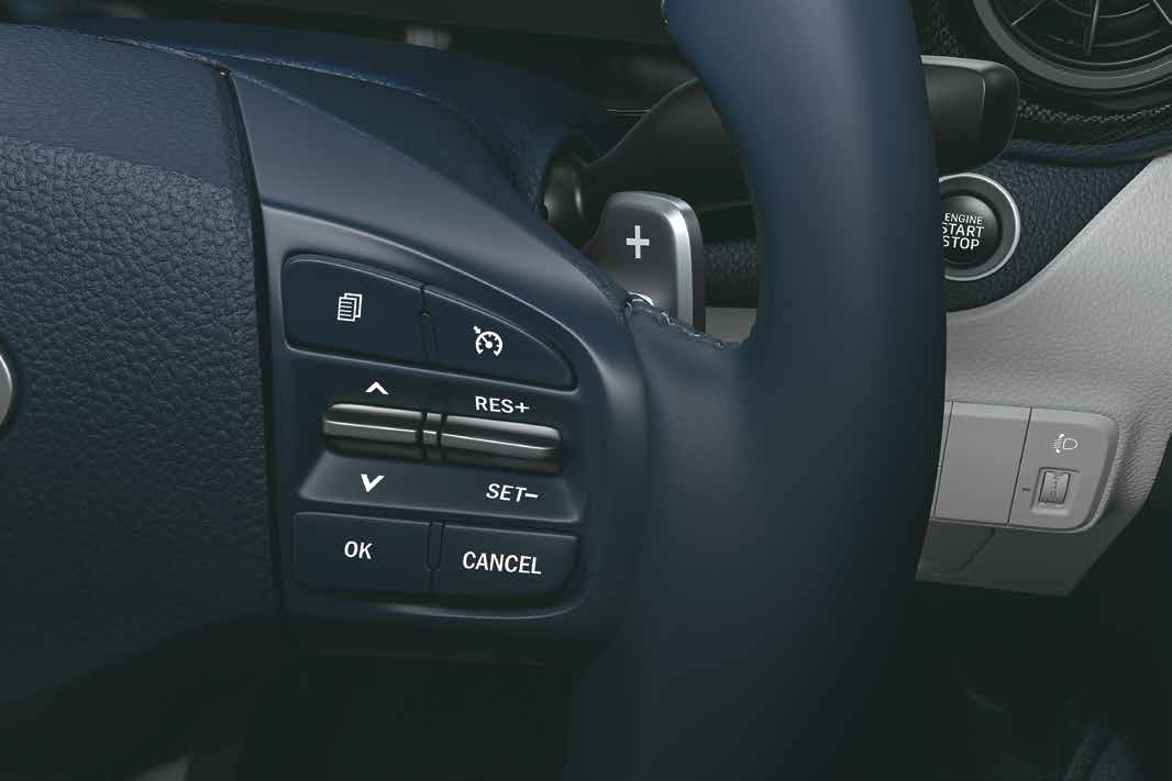 Hyundai Exter — Steering-mounted paddle shifters (AMT)