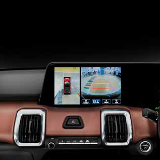 Toyota Urban Cruiser Ebella — 360-degree surround-view camera on the infotainment screen