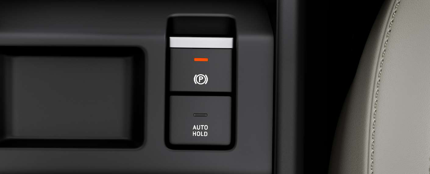 Tata Sierra — Electronic parking brake with Auto Hold - a single tap engages the park brake with precision