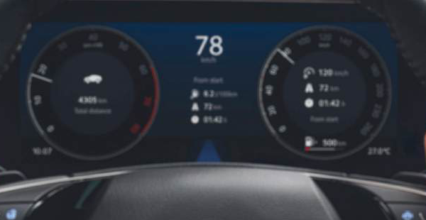 Skoda Kodiaq — Digital Virtual Cockpit instrument cluster