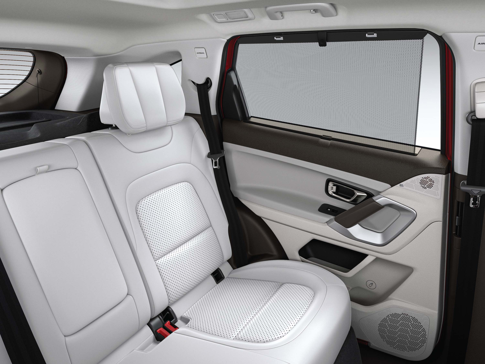 Tata Harrier — 2nd-row roll-up sun blinds