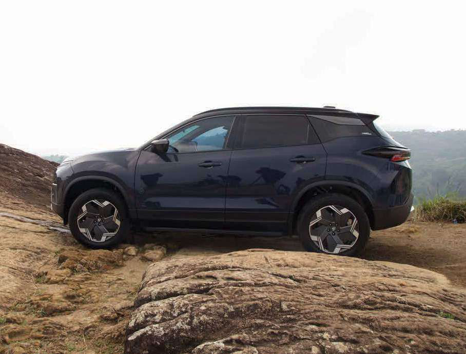 Tata Harrier EV — Ultra Glide suspension - independent multi-link rear set-up with frequency-dependent damping pairs precise handling with a plush ride