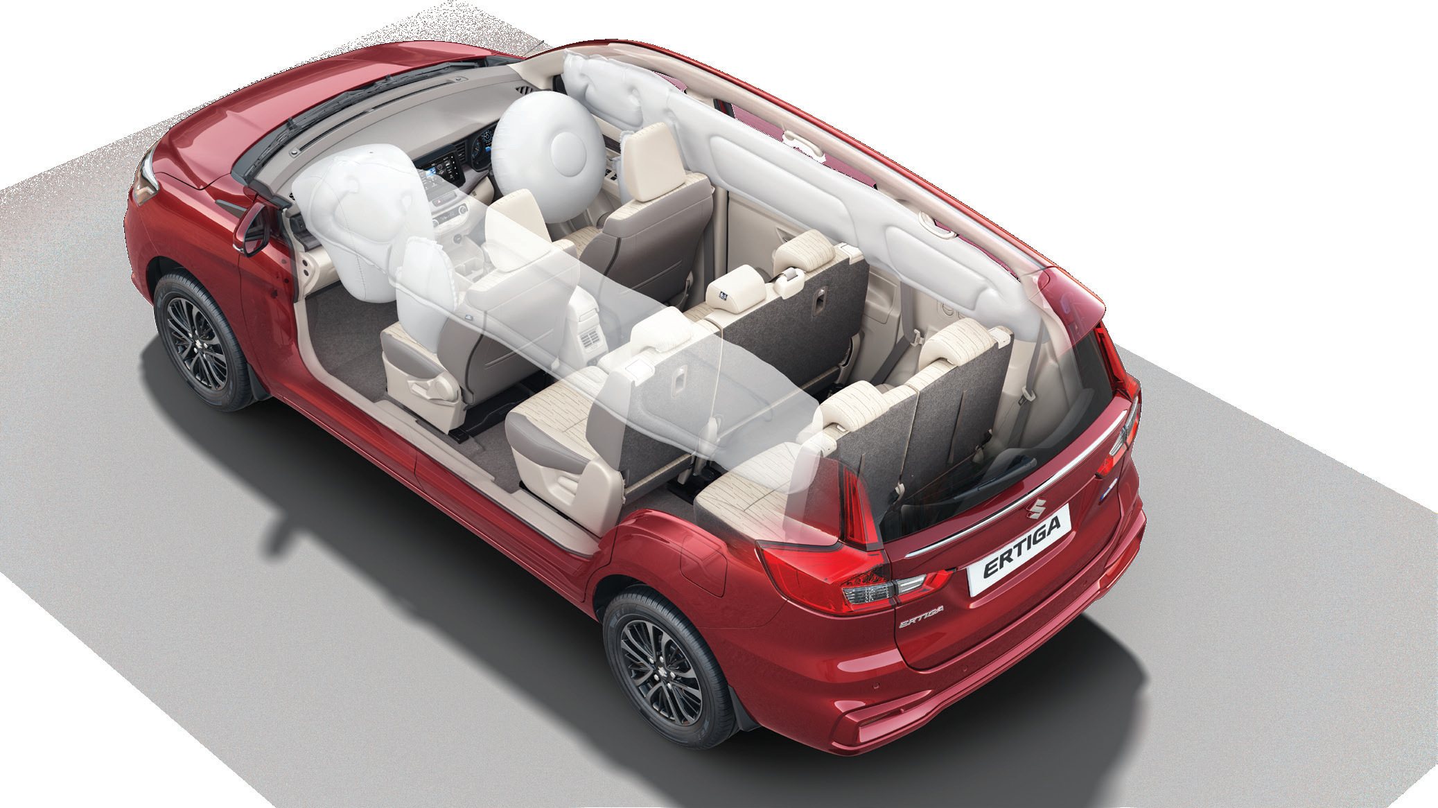 Maruti Suzuki Ertiga — 6 airbags fitted as standard across the range
