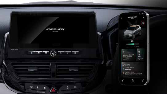 Mahindra XUV 3XO EV — AdrenoX Connect with 80+ connected car features
