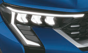 Kia Sonet — Crown Jewel LED headlamps with Star Map LED DRLs
