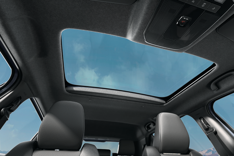 Maruti Suzuki e Vitara — Panoramic sunroof extending over the front row of the cabin.