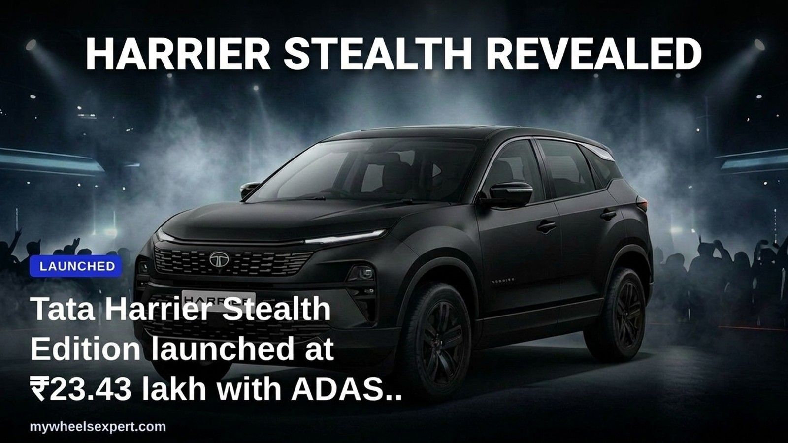 Tata Harrier Stealth Edition launched at ₹23.43 lakh with ADAS standard