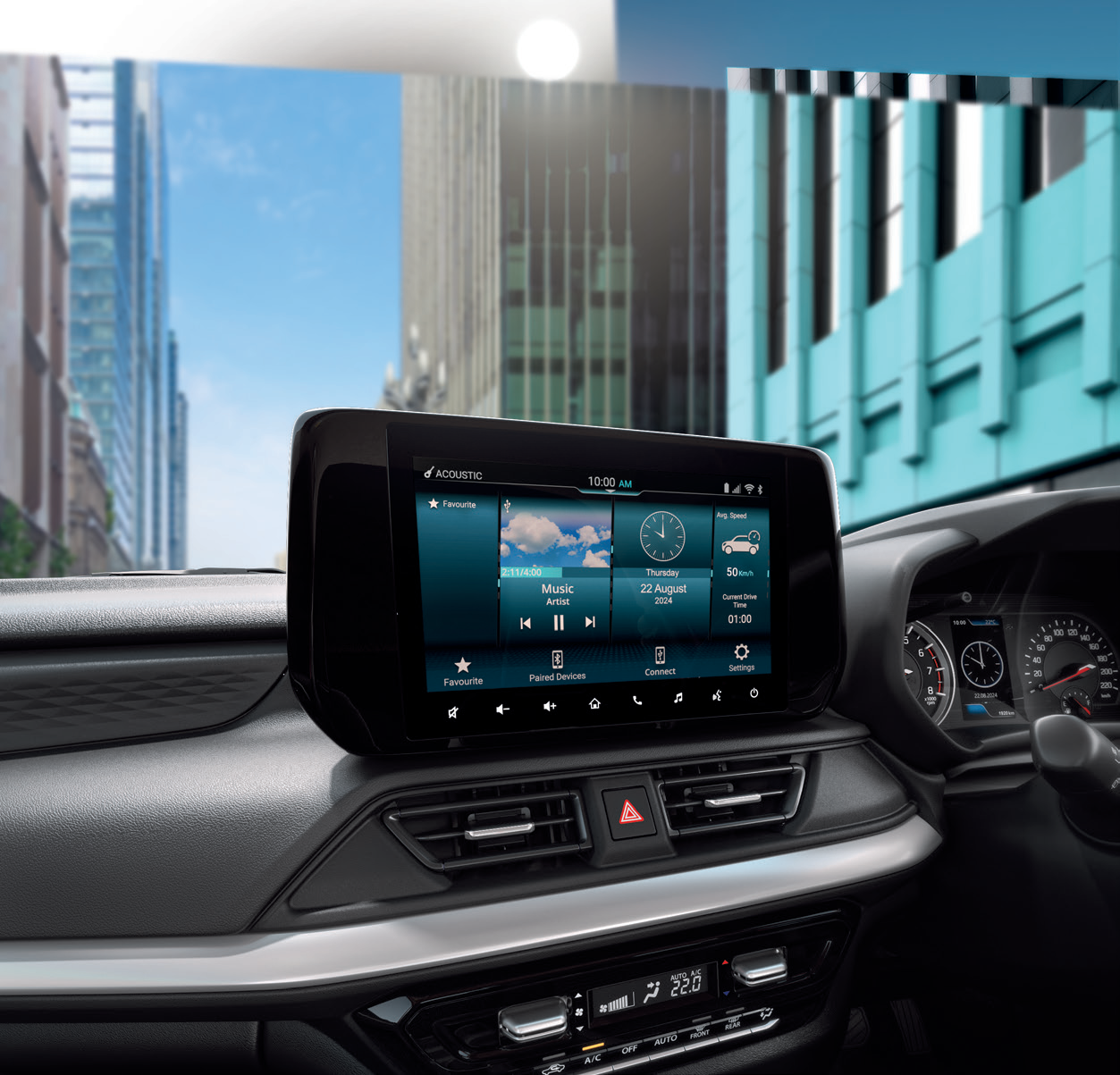 Maruti Suzuki Swift — SmartPlay Pro+ floating touchscreen infotainment system