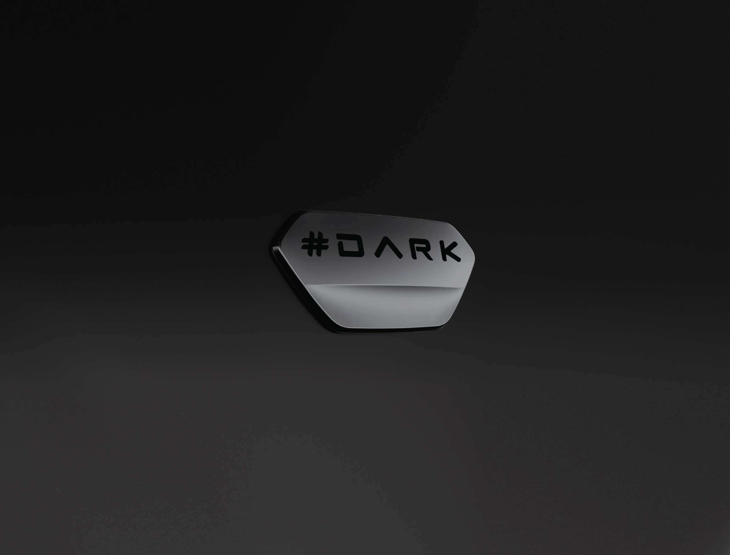 Tata Curvv — #DARK mascot emblem — a statement of boldness and exclusivity on the #DARK edition.
