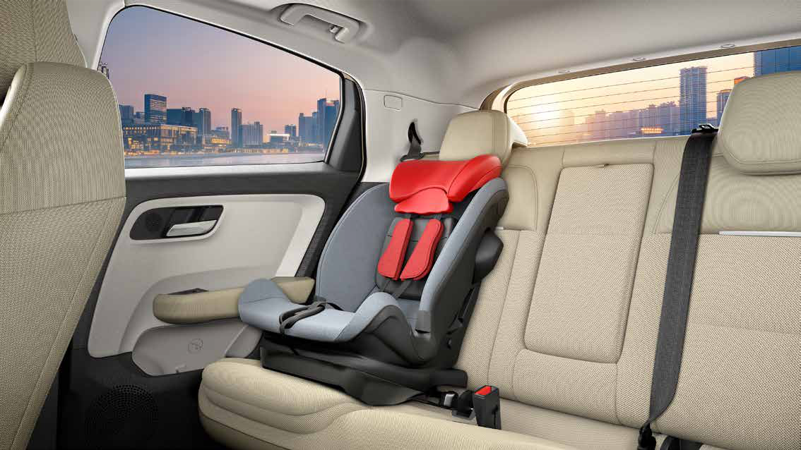 Tata Altroz — ISOFIX child-seat anchorage on the rear bench - built-in mounts lock the child seat securely to the body