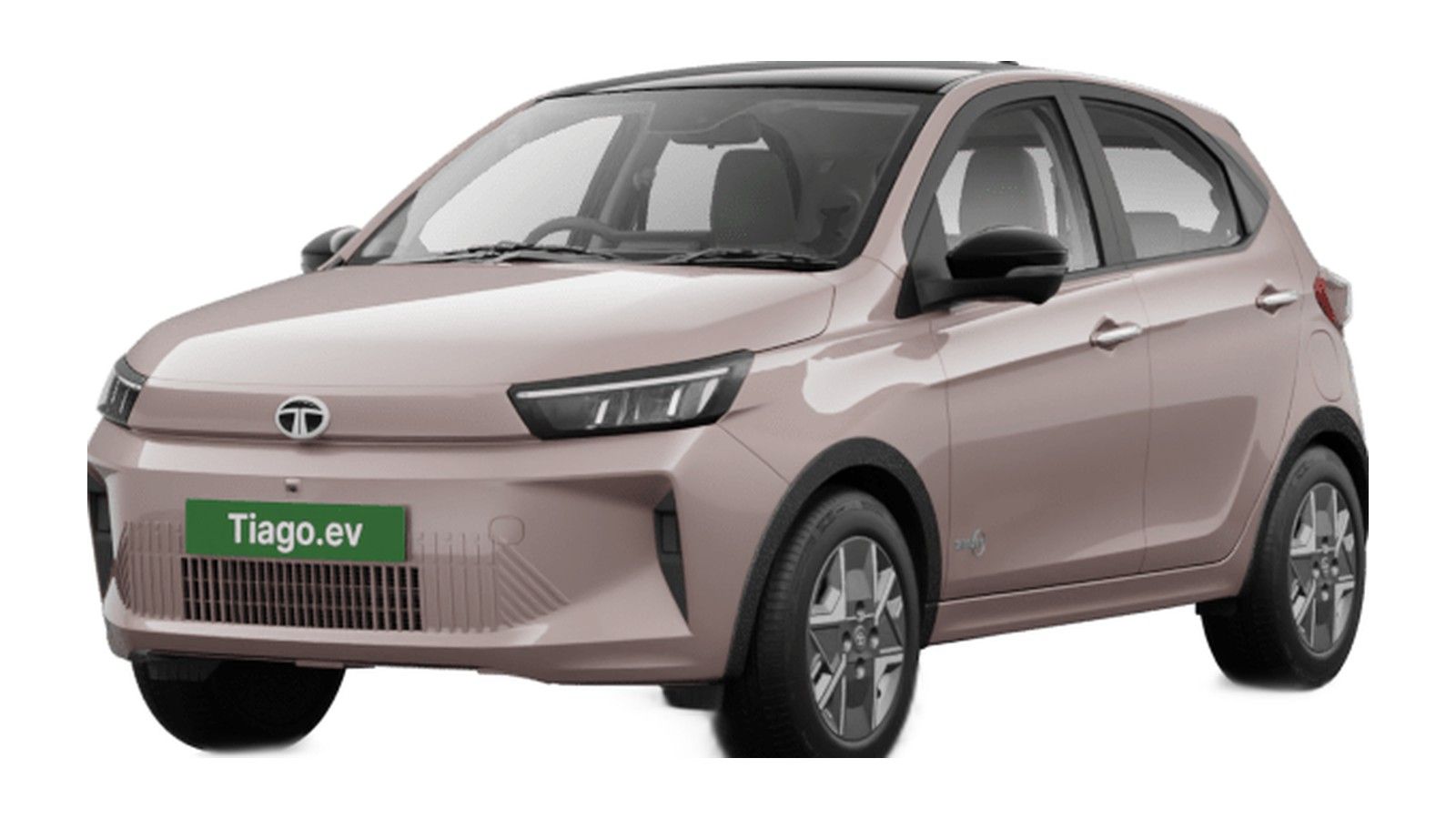 Tata Tiago EV in Sobo Surge With Black roof