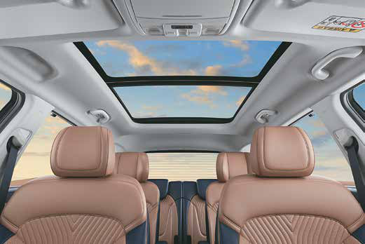 Hyundai Alcazar — Voice enabled smart panoramic sunroof