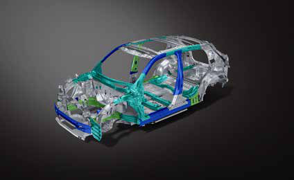 Toyota Urban Cruiser Ebella — High-tensile steel body structure for impact absorption