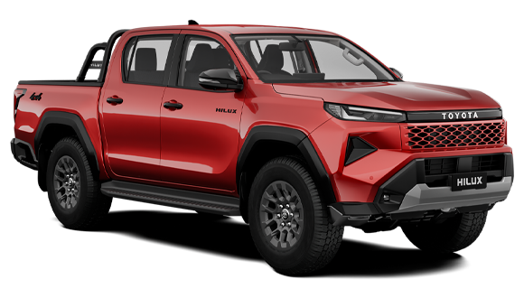 Toyota Hilux in Emotional Red