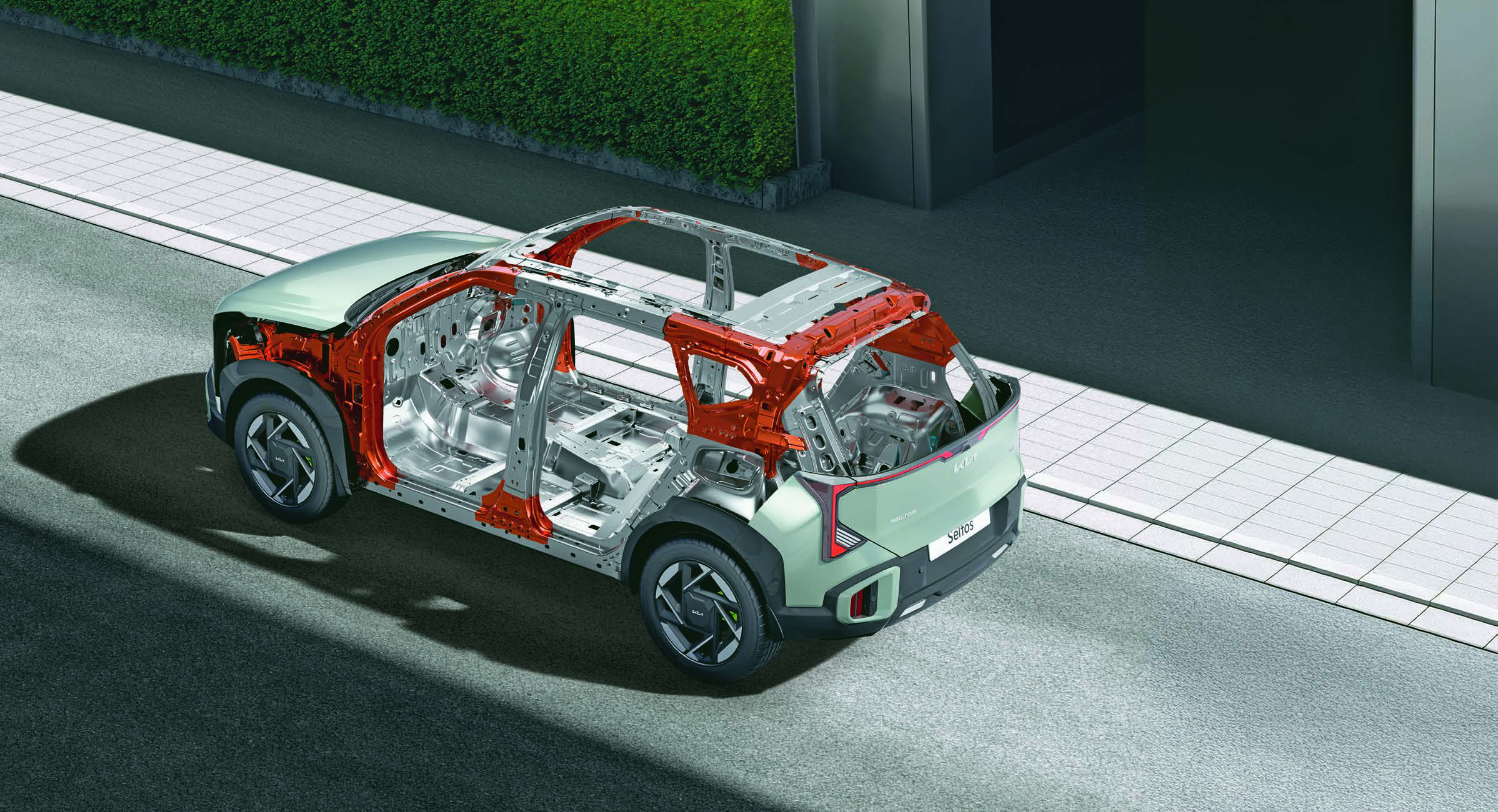 Kia Seltos — Reinforced high-strength steel body structure