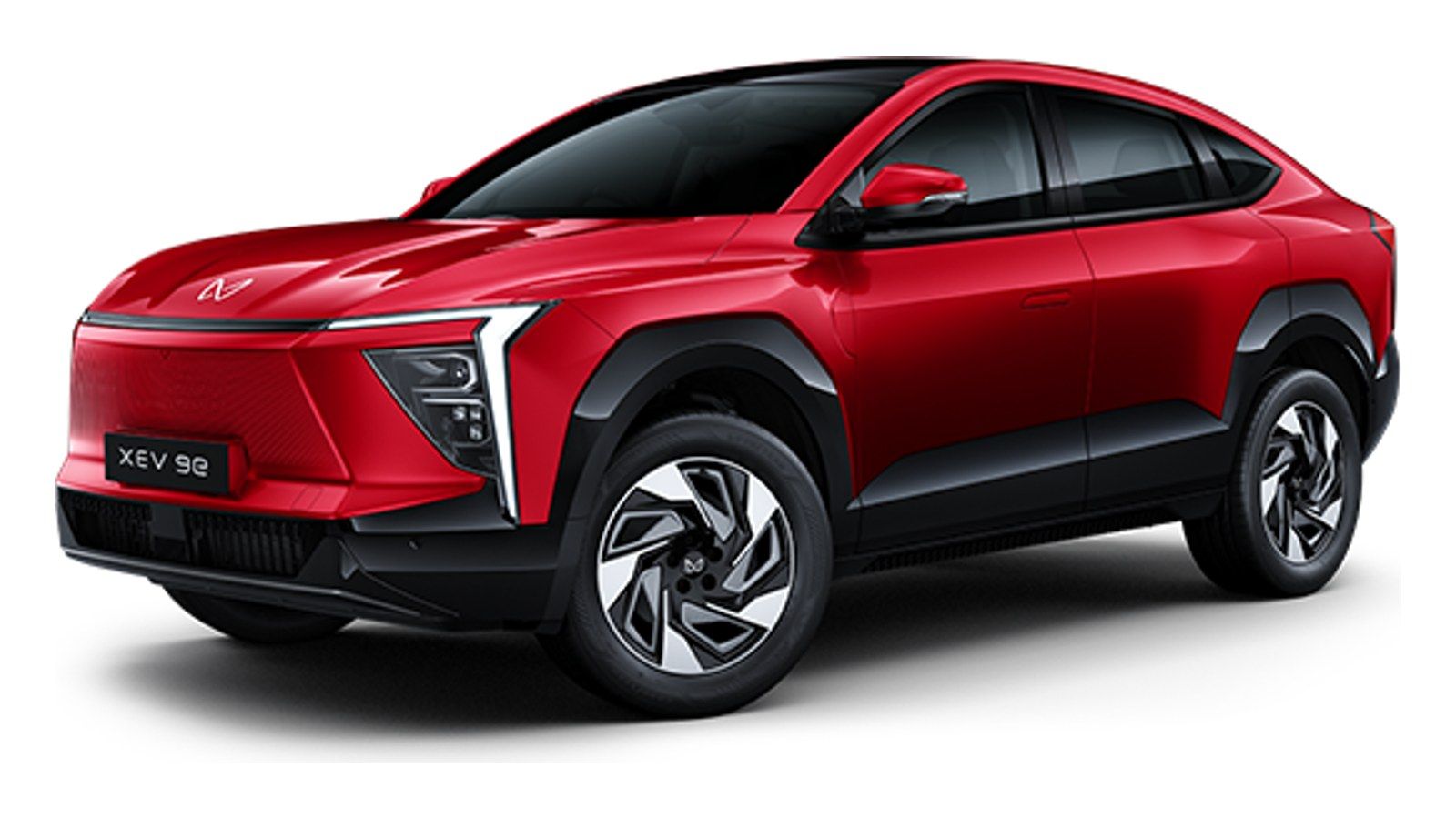 Mahindra XEV 9e in Tango Red