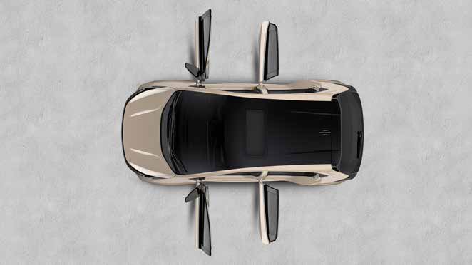 Tata Altroz — Grand Entry doors on both rows swing open a full 90 degrees for easy walk-in access