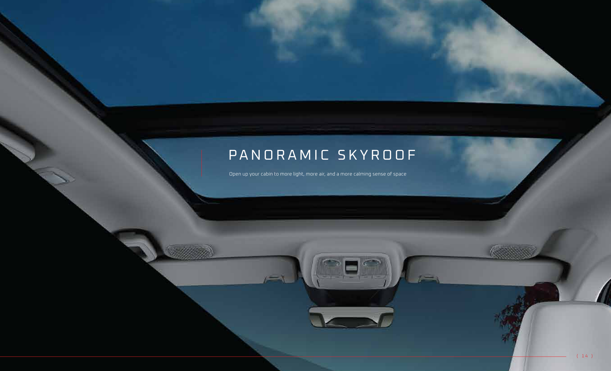 Mahindra XEV 9S — Panoramic Skyroof opens the cabin to more light and air