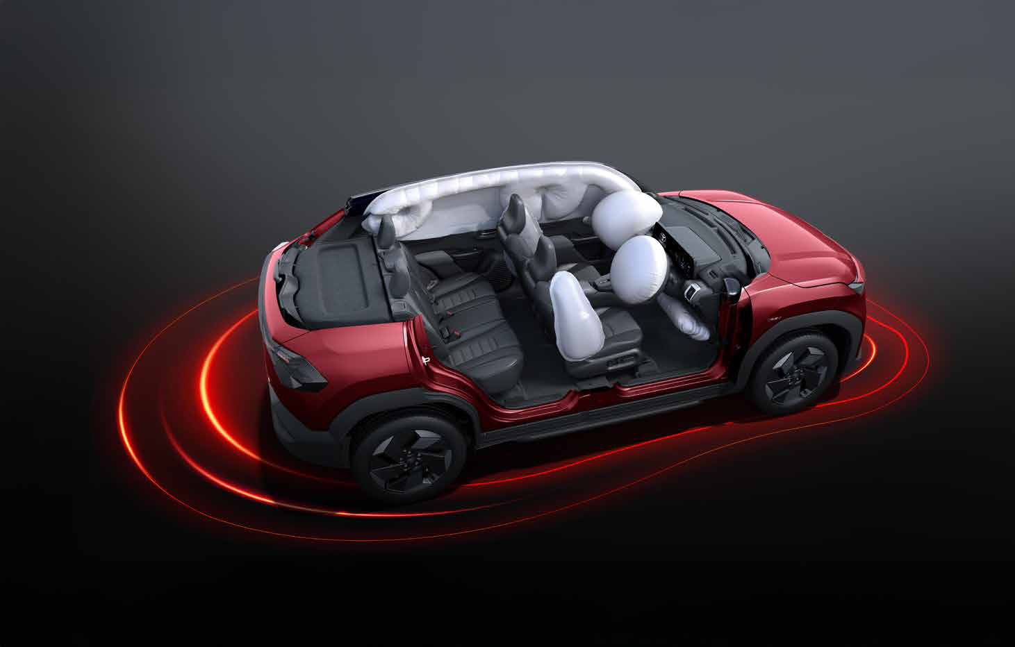 Toyota Urban Cruiser Ebella — 7 SRS airbags with full-length curtain protection