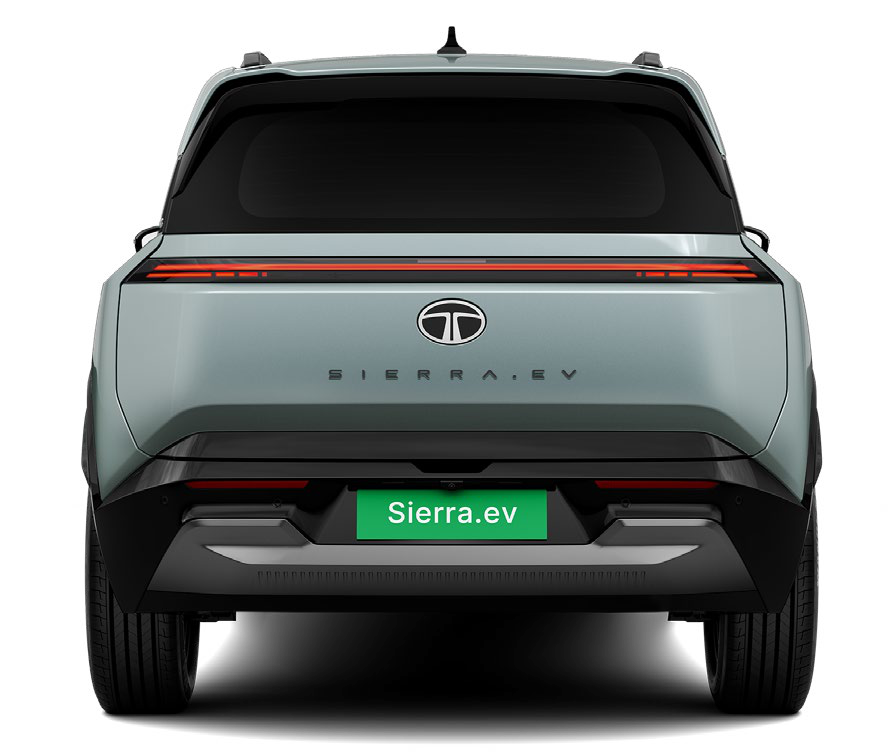 Tata Sierra EV — Clamshell tailgate with intelligent hinges opens and closes with precision