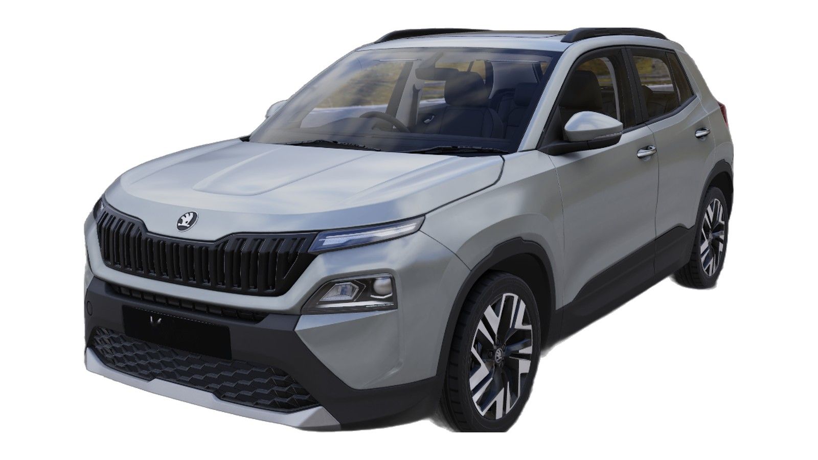 Skoda Kylaq in Brilliant Silver