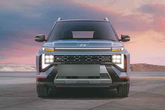 Hyundai Venue N Line — Quad beam LED headlamps with twin horn LED DRLs