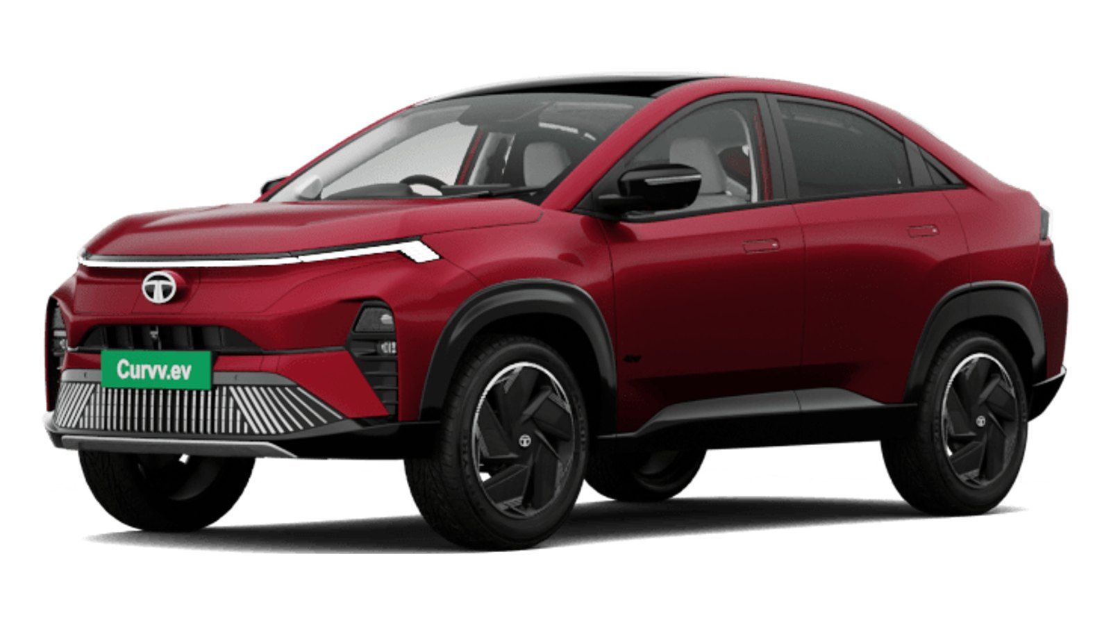 Tata Curvv EV in Nitro Crimson