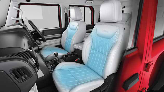 Mahindra Thar Roxx — Ventilated leatherette front seats
