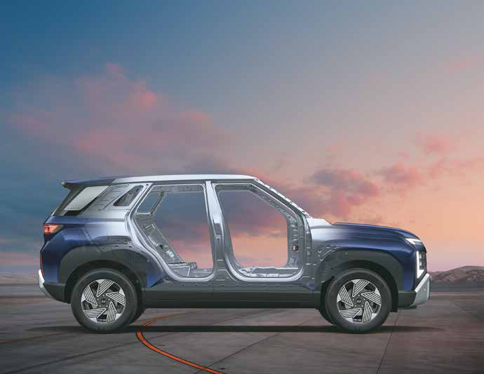 Hyundai Venue — Super strong body structure with 71% advanced and high strength steel