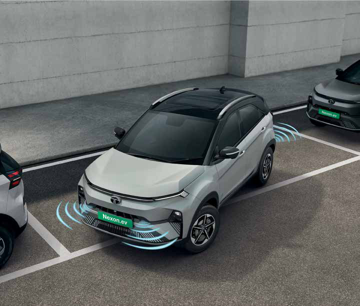 Tata Nexon EV — Front parking sensors make tight parking easier