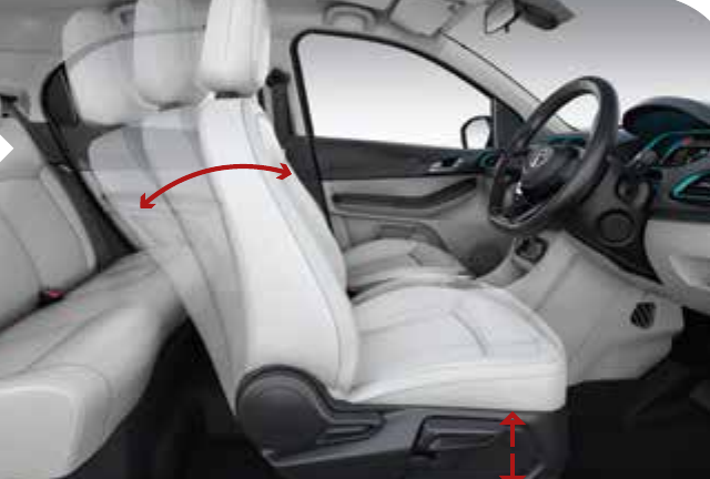Tata Tigor EV — Height adjustable driver seat for better visibility, comfort and driveability