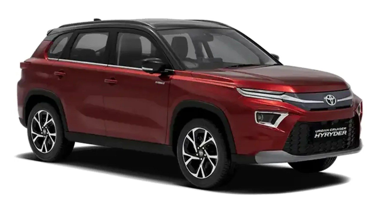 Toyota Urban Cruiser Hyryder in Sportin Red × Midnight Black (Dual Tone)