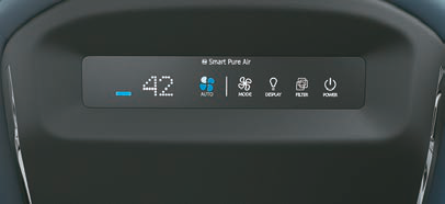 Kia Carens Clavis — Smart Pure Air purifier with real-time AQI display