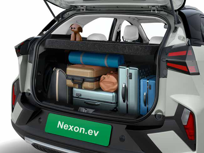 Tata Nexon EV — 350-litre ergonomic boot space