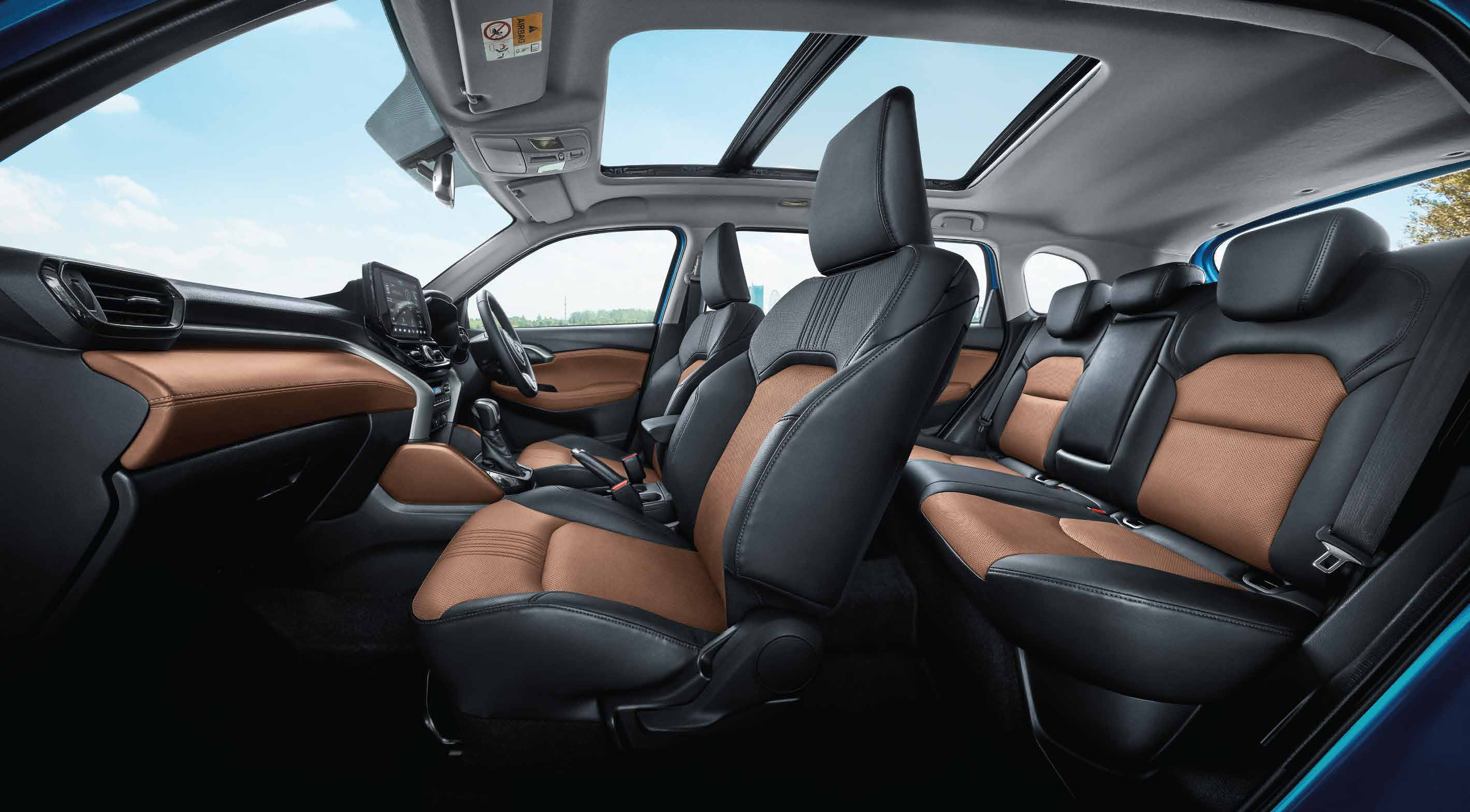 Toyota Urban Cruiser Hyryder — Dual-tone leatherette seats with sunroof