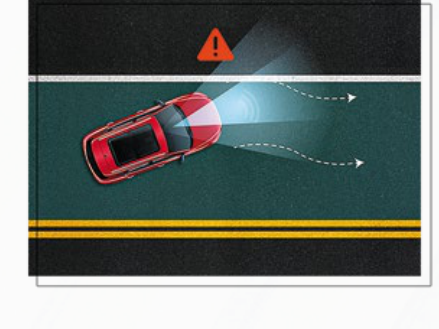 MG ZS EV — Lane-keep and lane-departure warning as the vehicle drifts from its lane