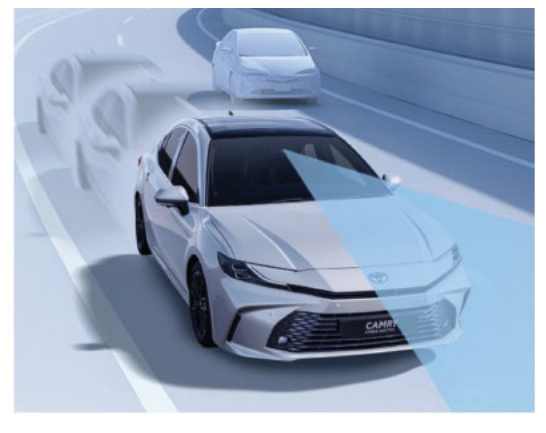 Toyota Camry — Lane Departure Alert warns the driver of unintended lane drift