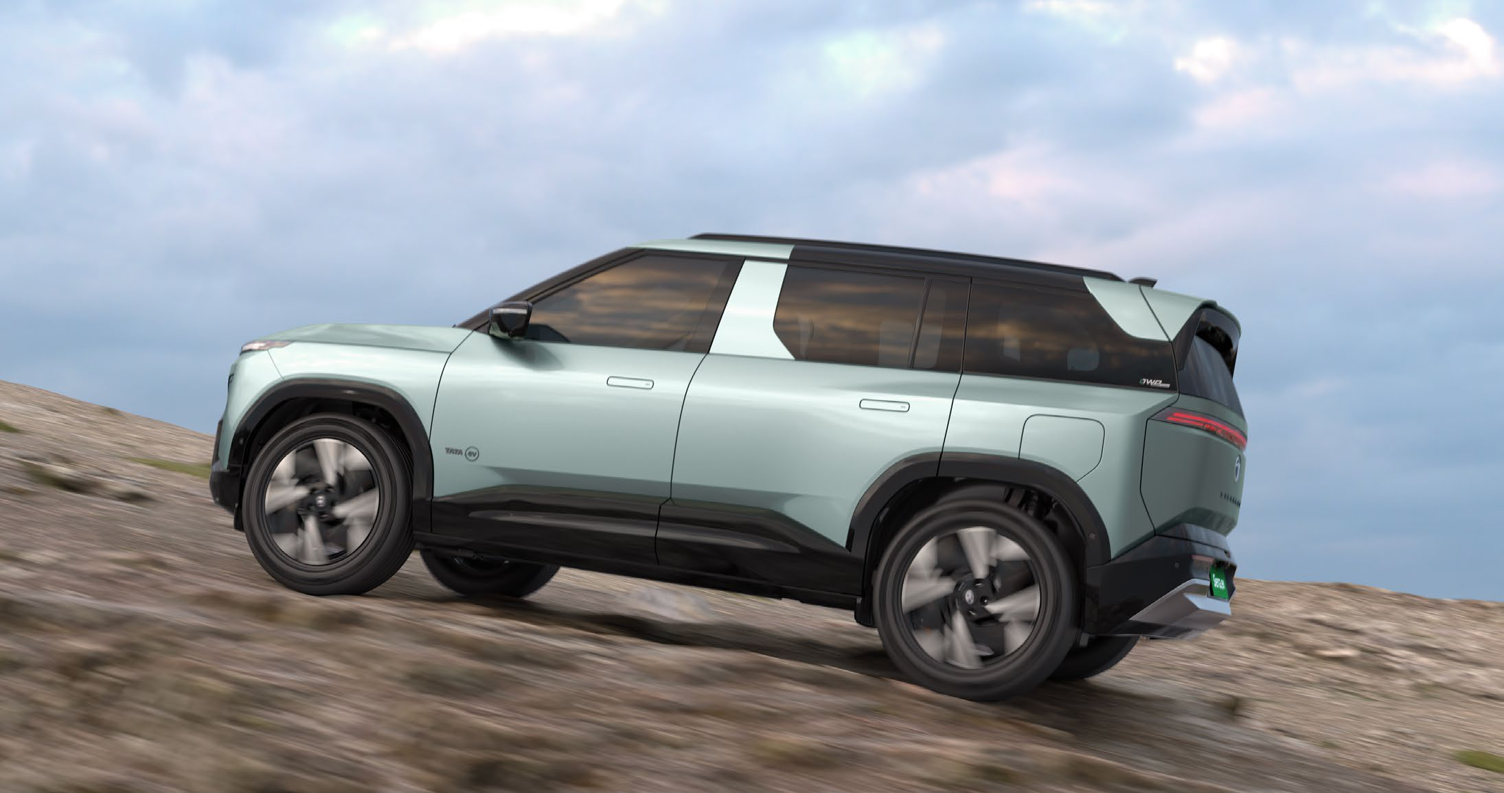 Tata Sierra EV — 50%+ restart gradeability lets the Sierra.ev pull away again on steep climbs