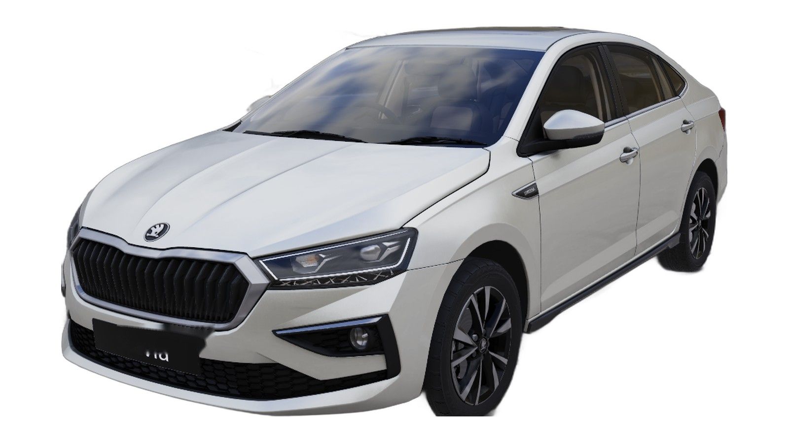 Skoda Slavia in Candy White