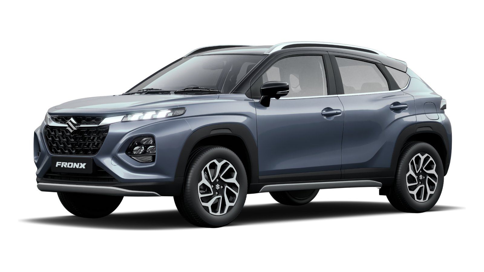 Maruti Suzuki Fronx in Splendid Silver With Bluish Black Roof