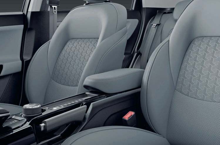 Tata Nexon — Grand floor console with leatherette armrest