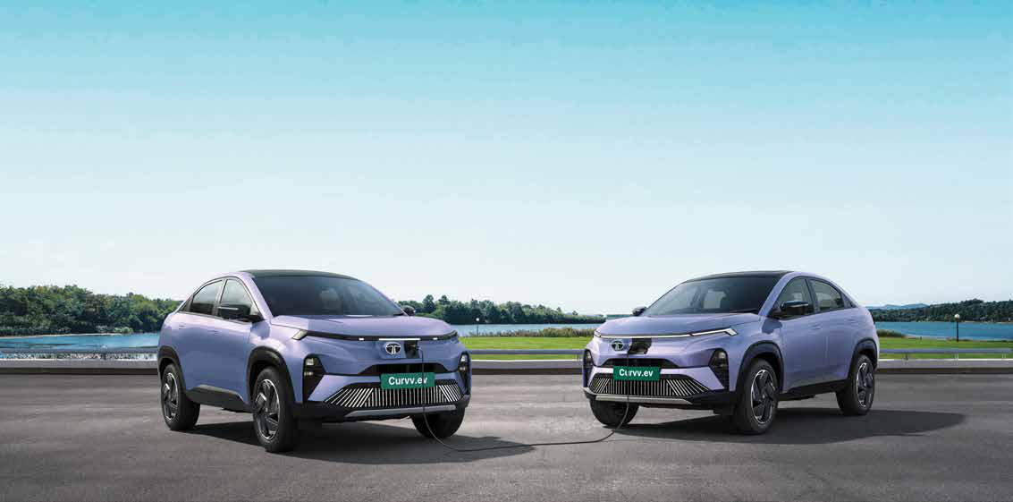 Tata Curvv EV — Vehicle-to-Vehicle (V2V) charging shares battery charge with another compatible EV