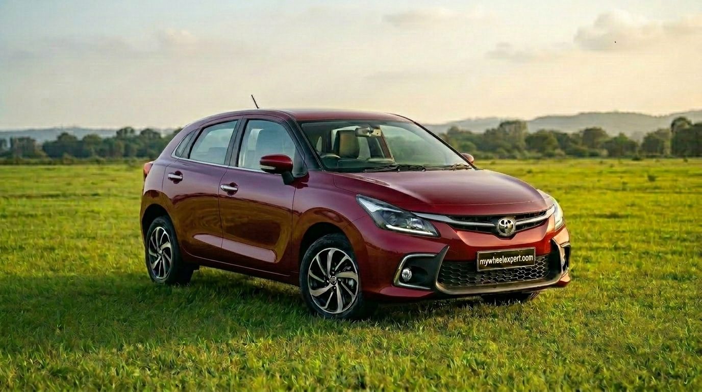 Toyota Glanza in Sizzling Red