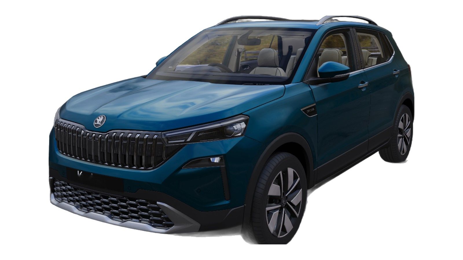 Skoda Kushaq in Lava Blue