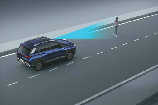 Hyundai Venue — Forward Collision-Avoidance Assist - Pedestrian (FCA-Ped)